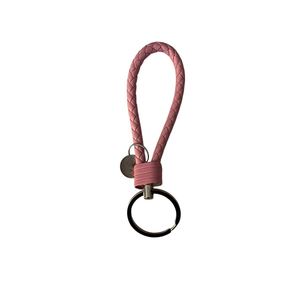 9 Pink Leather Wrist Lanyard for Keys, Key Chains ID Badges Card Wallet Phone - Picture 2 of 2